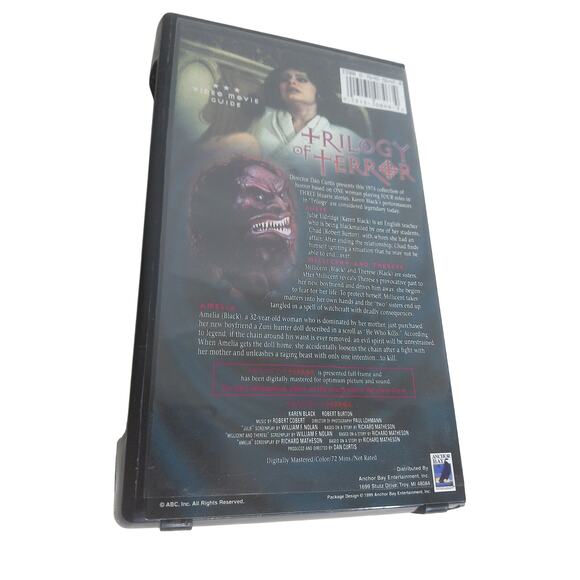 Vintage Trilogy of Terror VHS 1999 Collectors Edition Clamshell Horror Gore Cult - Picture 7 of 7